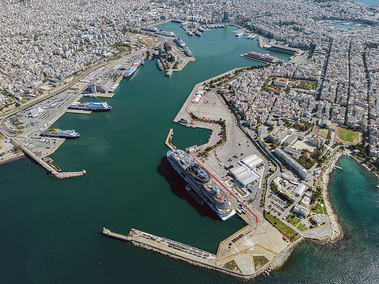 Piraeus Port aerial