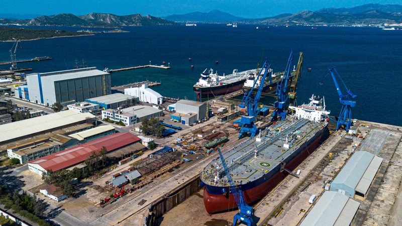 Skaramangas Shipyard facility near Athens